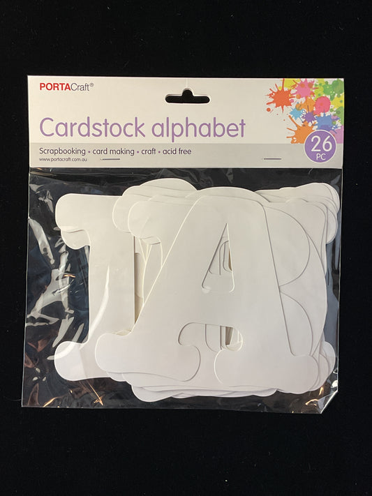 Alphabet Card Stock - 26 pcs