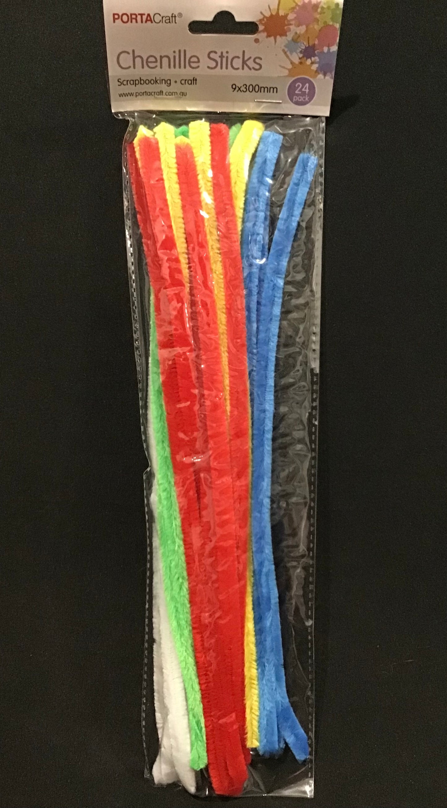 Pipe Cleaners 9mm - Bright Colour Mix #1 - Pack of 24