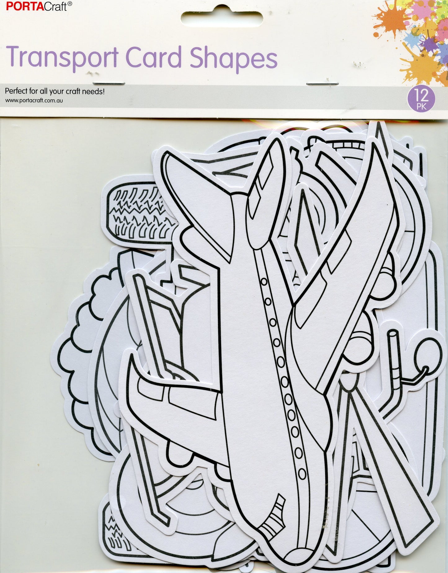 Transport Card Shapes - 12pk