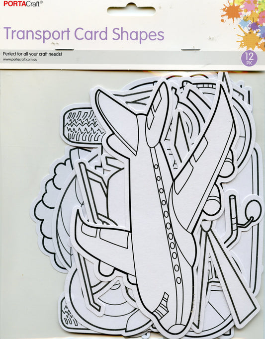 Transport Card Shapes - 12pk