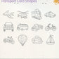 Transport Card Shapes - 12pk