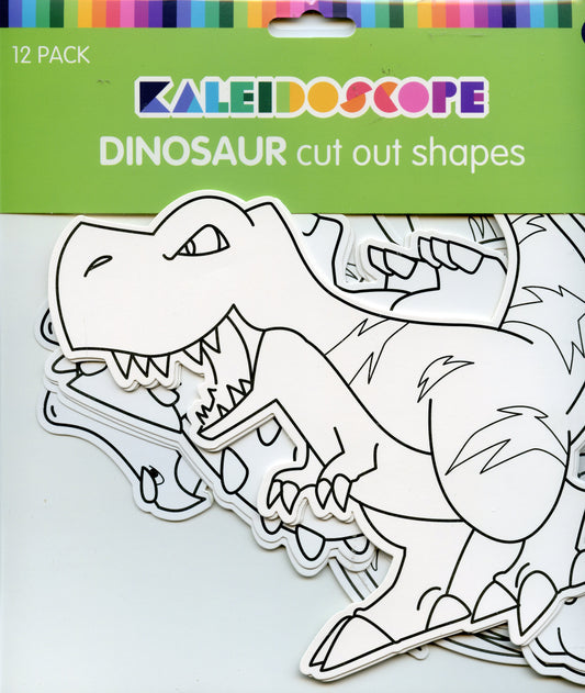 Dinosaur Cut Out Shapes - 12pk