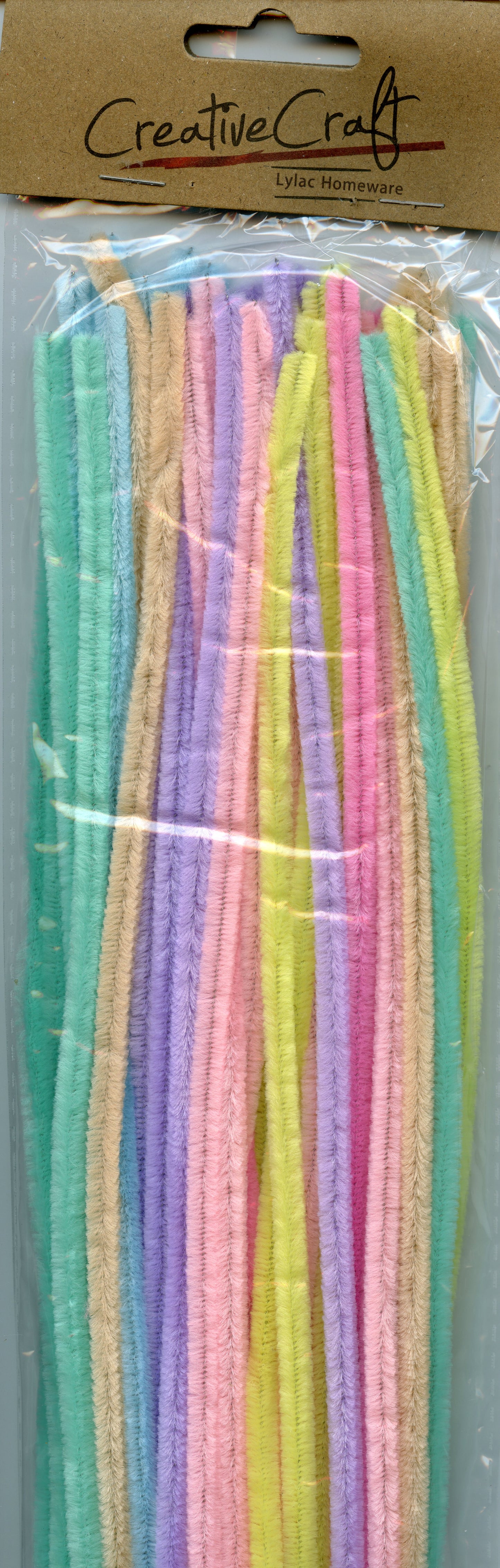 Pipe Cleaners - Pastel Shades - 6 Colours - Pack of 50