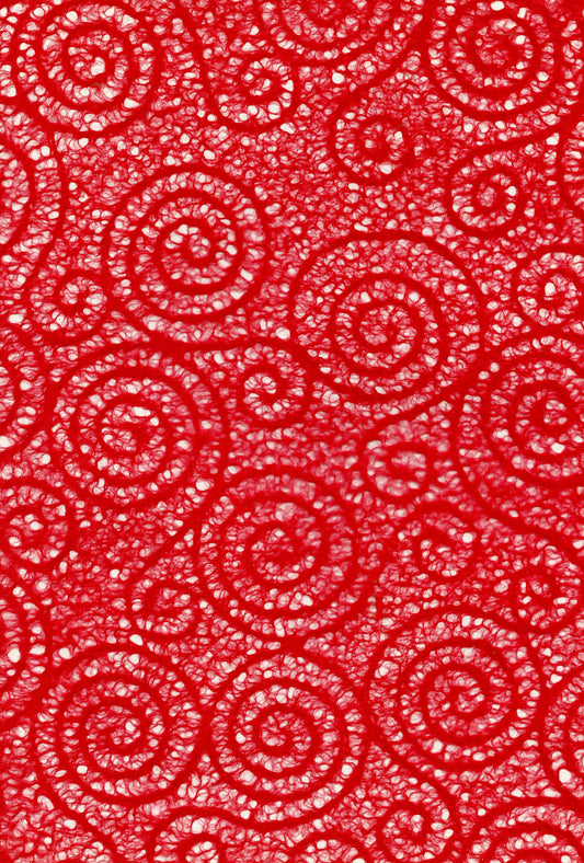 Specialty Paper - A4 Mulberry Lace Swirls - Red - 1 sheet