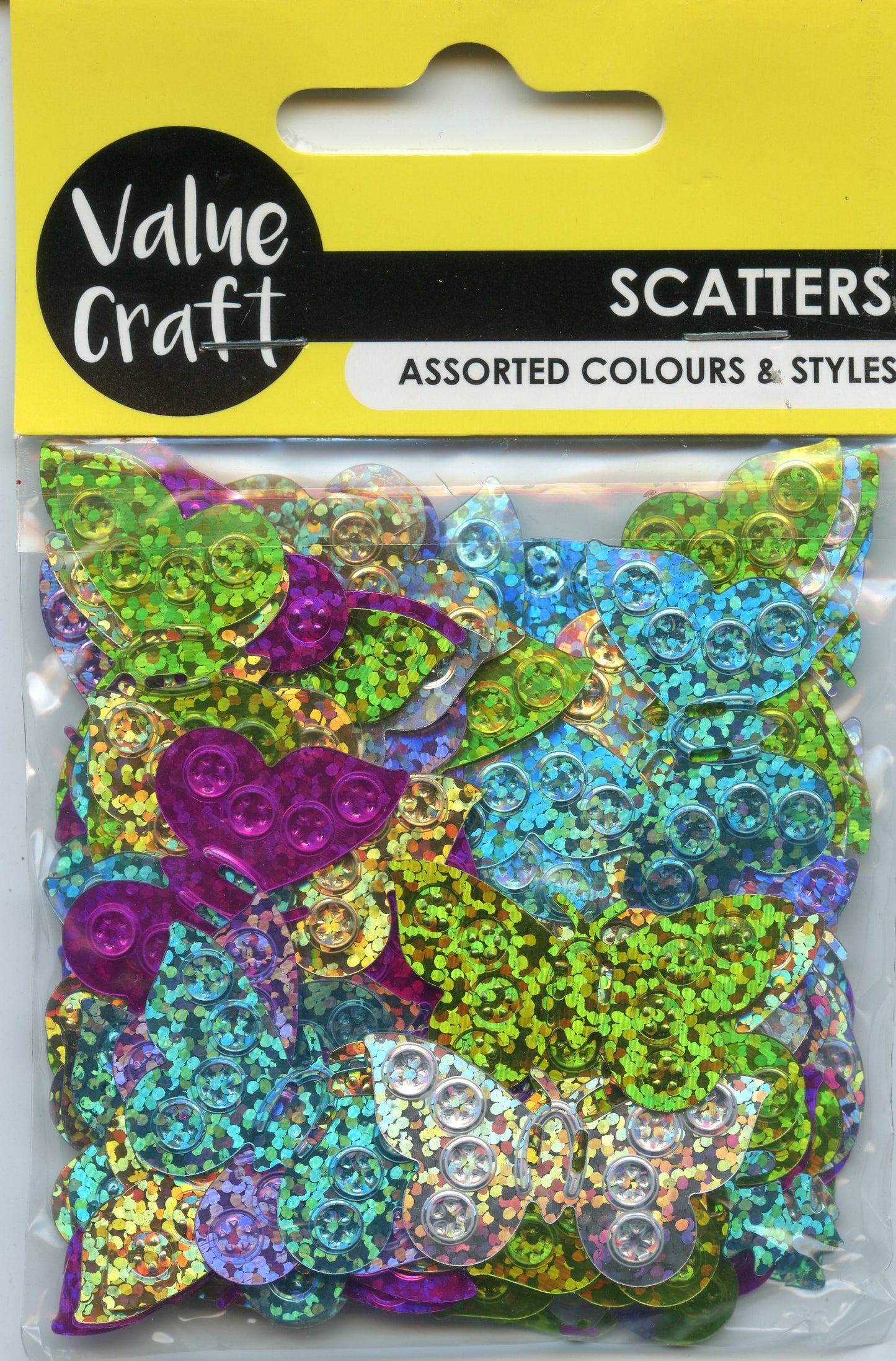 Butterfly Patterned Scatters - Assorted Colours