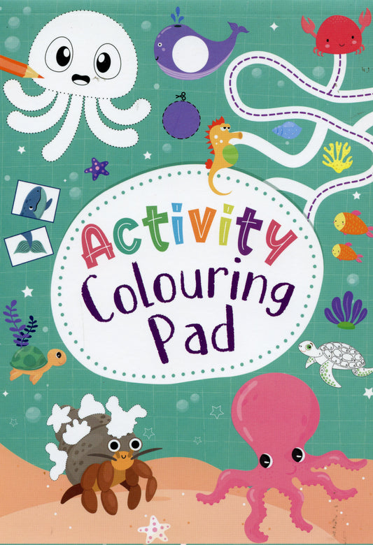 Activity Colouring Pad - Sea Theme - 90 Pages & Answers