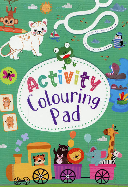 Activity Colouring Pad - Animal/Bird Theme - 90 Pages & Answers