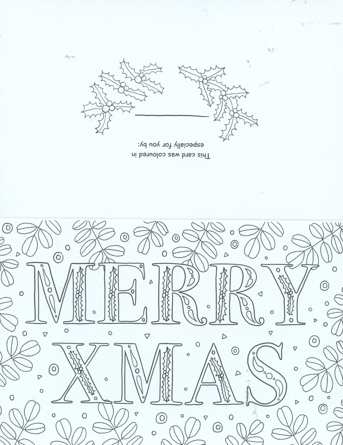 Colour Your Own Christmas Greeting Cards & Gift Tags