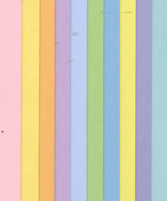 Pastel Card Stock and White Envelopes - 10 sets