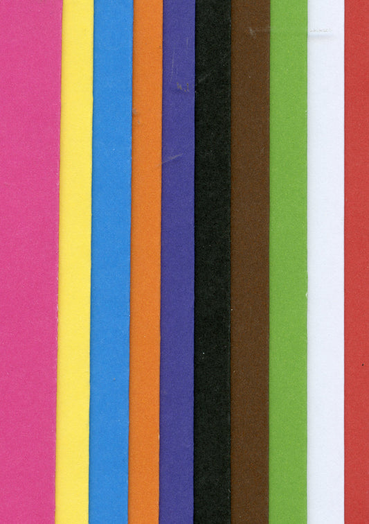 Bright Card Stock and White Envelopes - 10 sets
