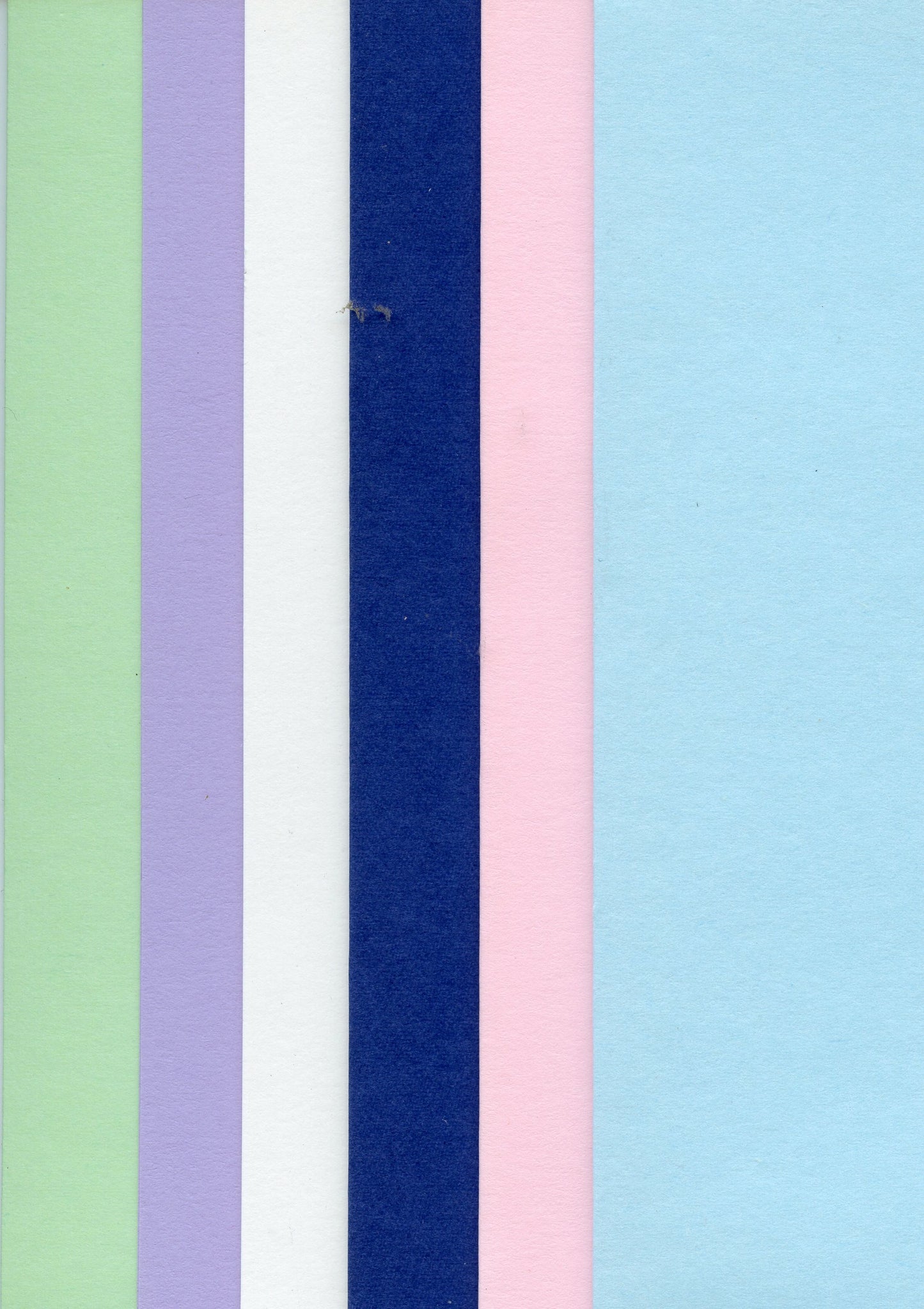 Square Cards and Envelopes - Light Green, Mauve, White, Navy, Light Pink & Light Blue - 6 sets