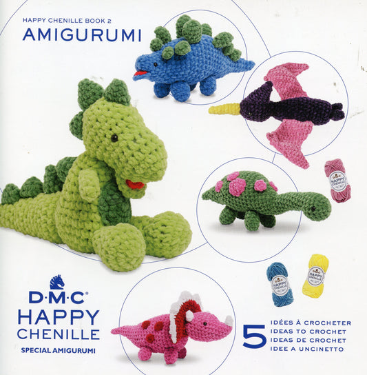 Amigurumi - 5 Ideas Happy Chenille Book 2 - Dinosaurs