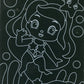 Scratch Art Picture - Mermaid theme - Pack of 4 with scratch tool