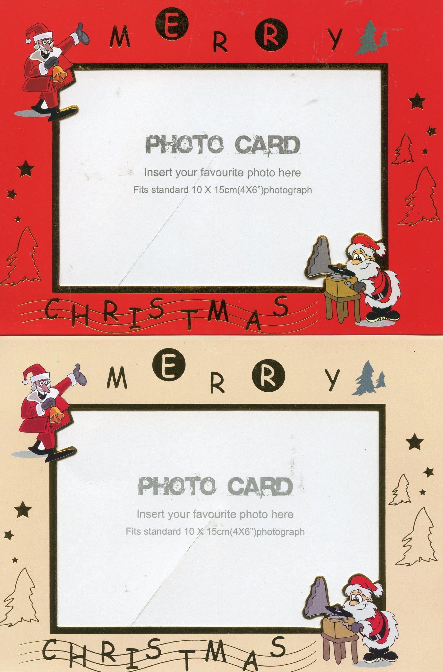 Christmas Photo Frame Cards - 2 Designs - 8pk - #1CC