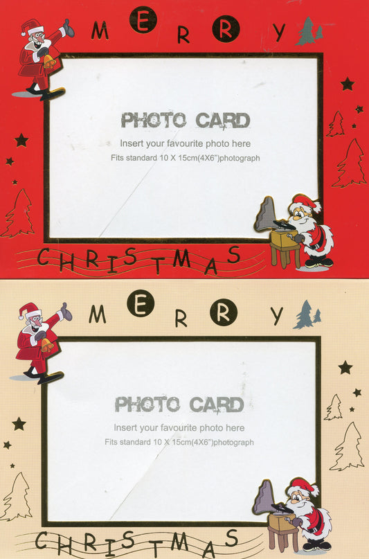 Christmas Photo Frame Cards - 2 Designs - 8pk - #1CC