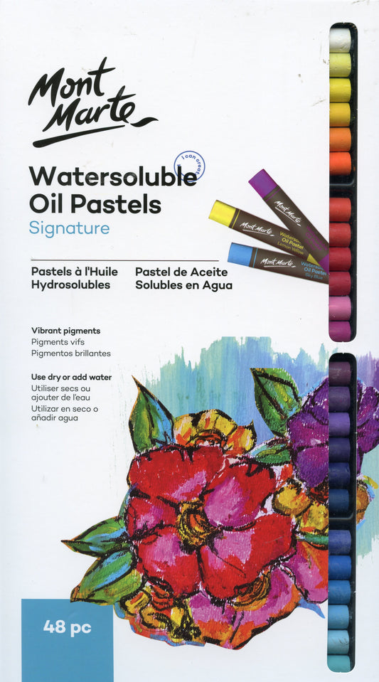 Mont Marte Watersoluble Oil Pastels - 48 pce