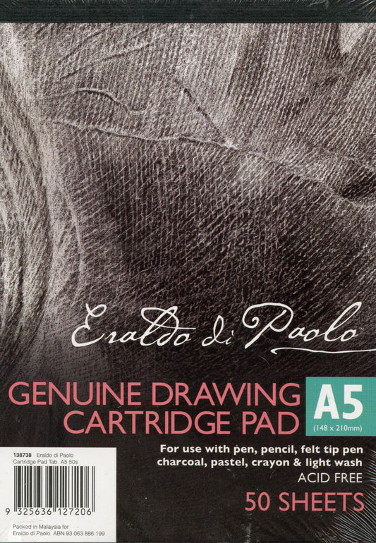 Genuine Drawing Cartridge Pad - Eraido di Paolo - 50 sheets - A5