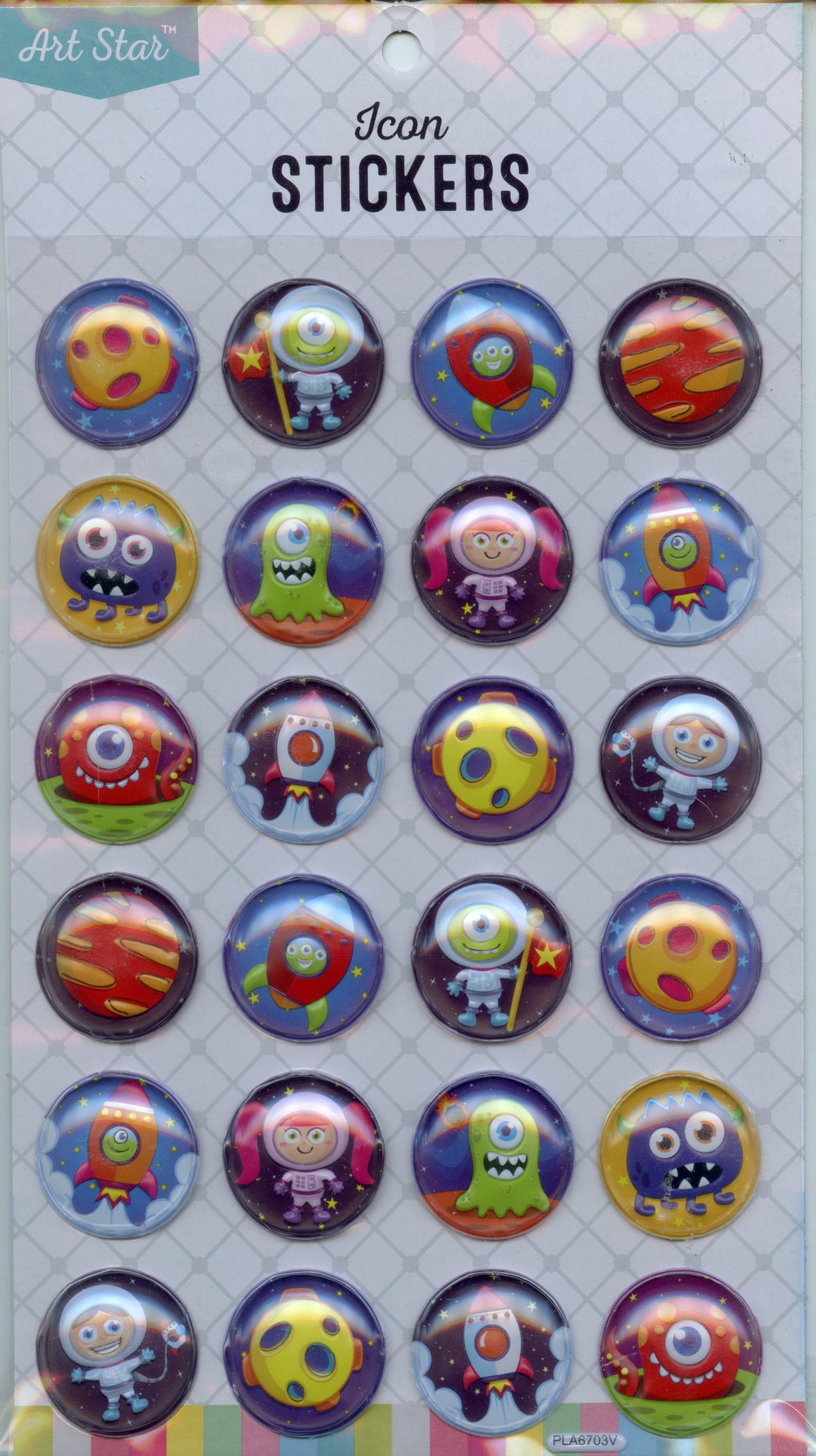 Icon Stickers - Space Adventures - 1 sheet
