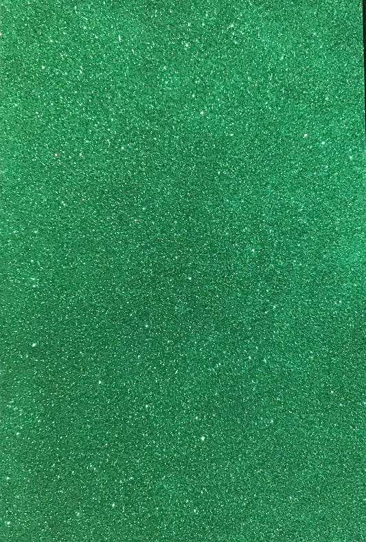 Craft Foam Glitter Green - Size Approx 30 x 20cm - Thickness Approx 1.5mm