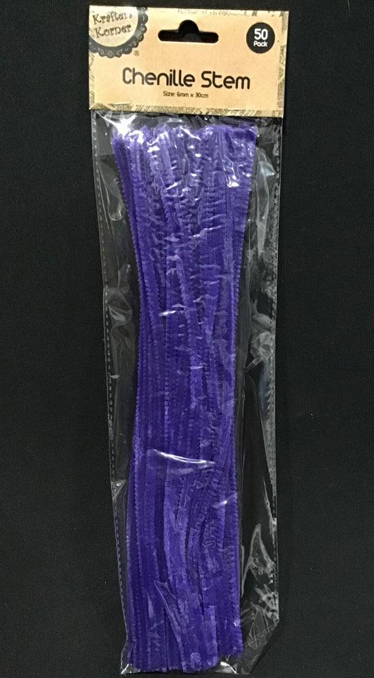 Pipe Cleaners - Purple - Pack of 50