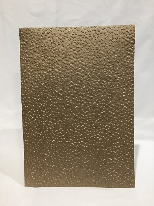 Specialty Paper 3 x Handmade A4 Gold Pearl Peeble Embossed Paper
