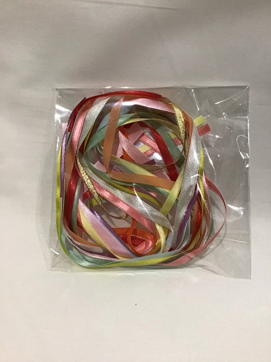 Craft Ribbon - 12 x .60cm lengths - Assorted colours - Pack #1