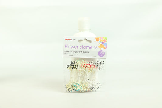 Porta Craft Flower Stamens - Cream/White Tipped #6 - 160 pc