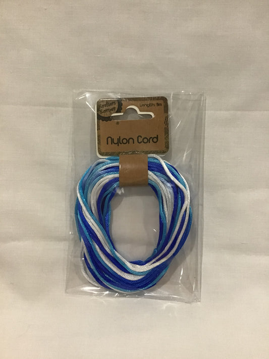Nylon Cord - Shades of Blue and White - 9m