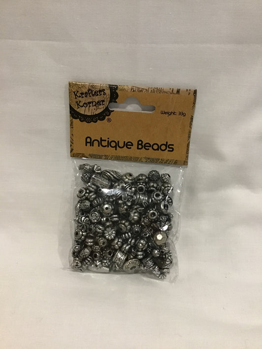 Antique Beads - Silver - 33g