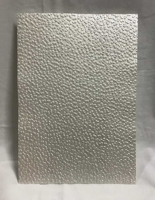 Specialty Paper 3 x Handmade A4 White Pearl Peeble Embossed Paper