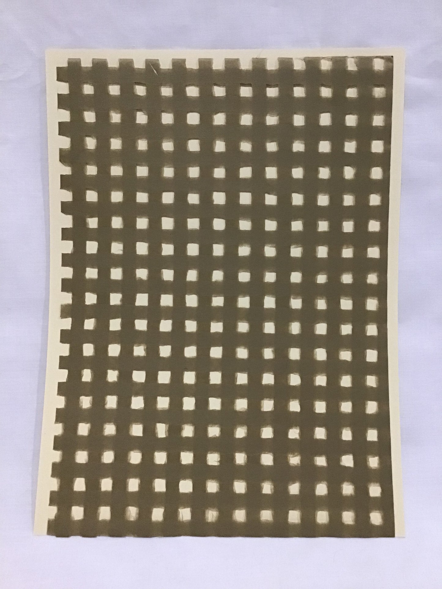 Specialty Paper 1x A4 Lattice Mulberry Paper - Natural