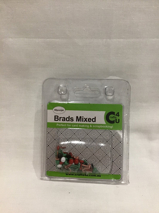 Brads Mixed Colours - 60pk