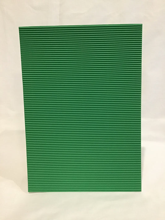 Corrugated A4 Card - Self Adhesive - Green - 1 sheet