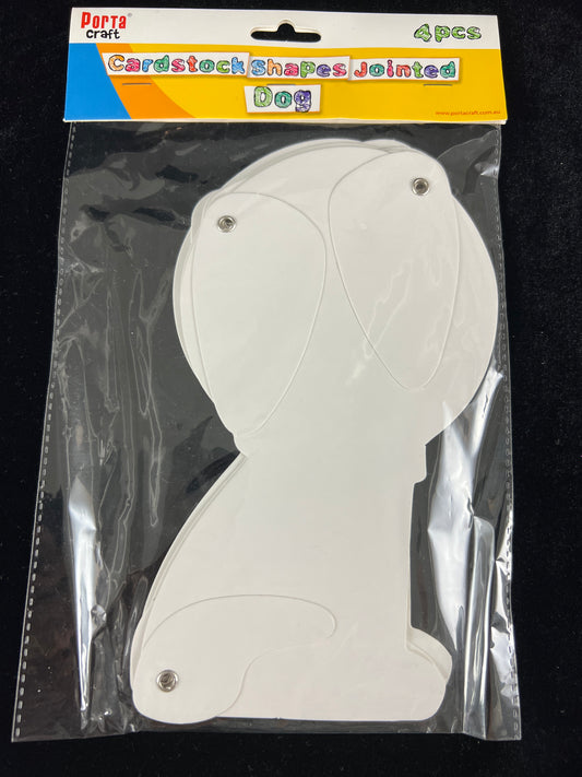 Cardstock Jointed Dog #2 - 4pk