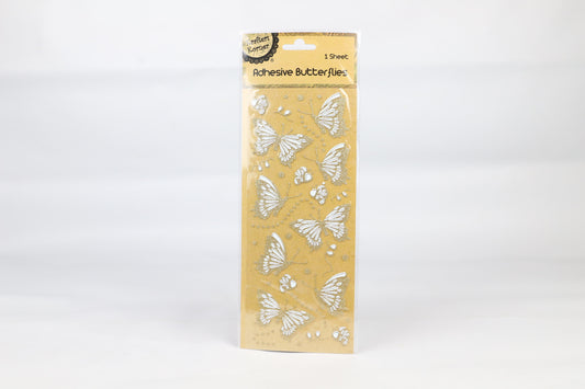 Adhesive Butterfly Stickers Glitter Gold