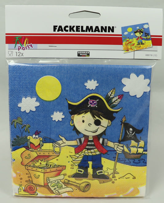 Napkins - Pirate Theme - 12 pack