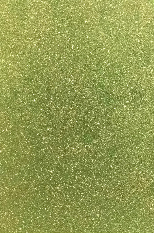 Craft Foam Glitter Lime Green - Size Approx 30 x 20cm - Thickness Approx 1.5mm