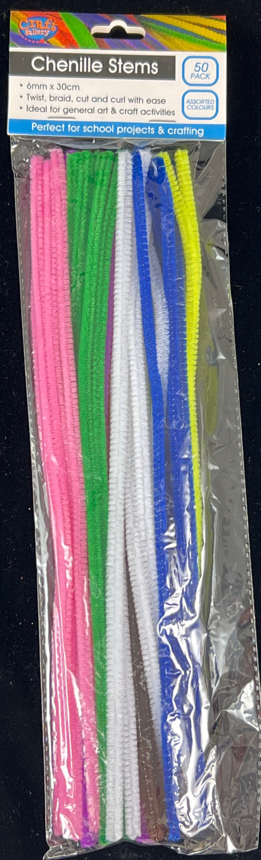 Pipe Cleaners - Mixed - 8 colours - Pack of 50