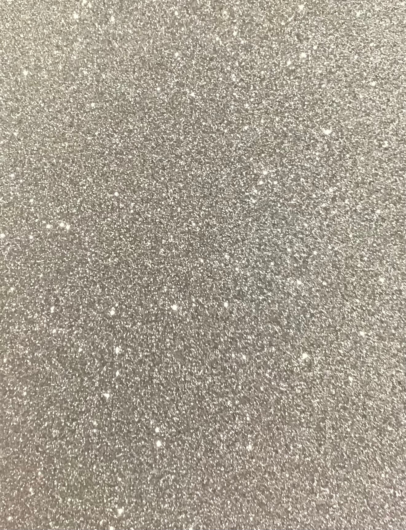 Craft Foam Glitter Silver - Size Approx 29.5cm x 21cm - Thickness 2mm