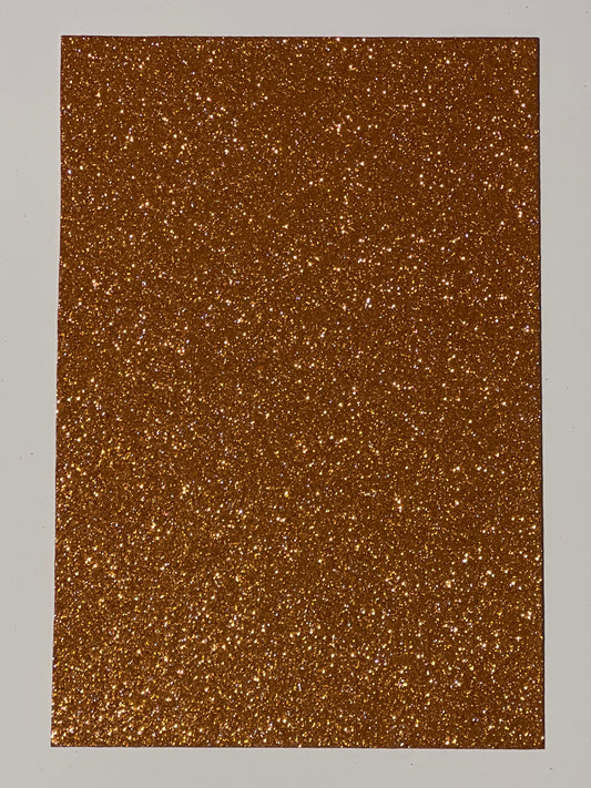 Craft Foam Glitter Copper - Size Approx 21.5 x 16cm - Thickness Approx 1.5mm