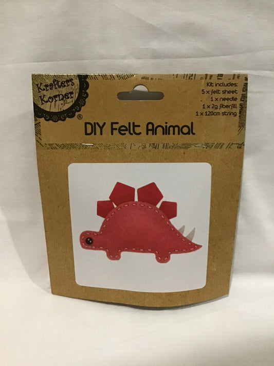 DIY Felt Animal Kit - Dinosaur - Makes 1