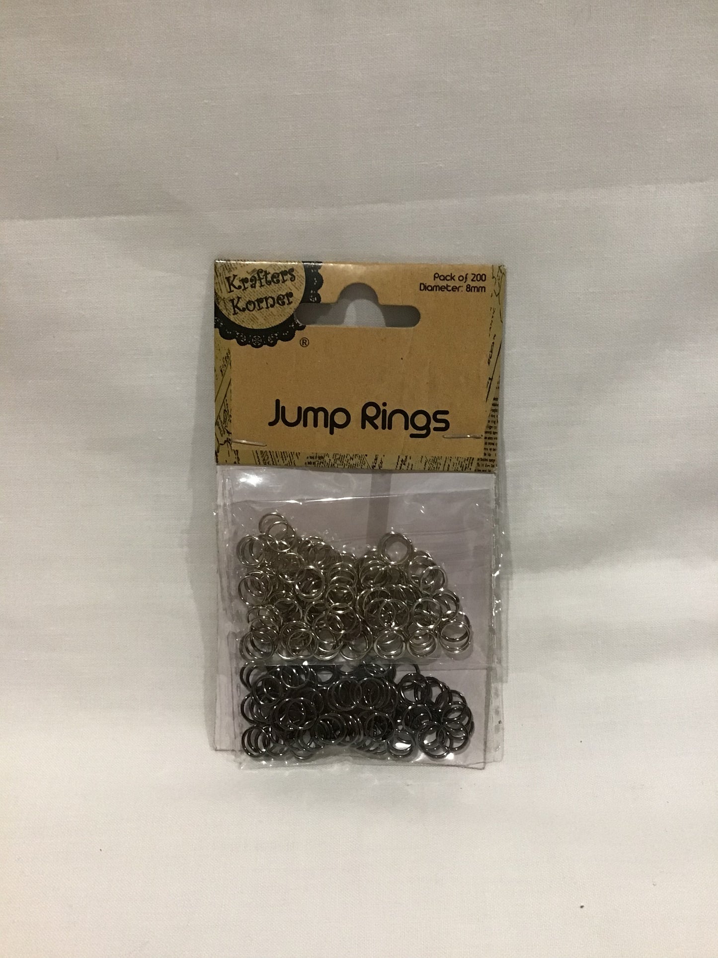 Jump Rings - Silver & Dark Grey 200pk