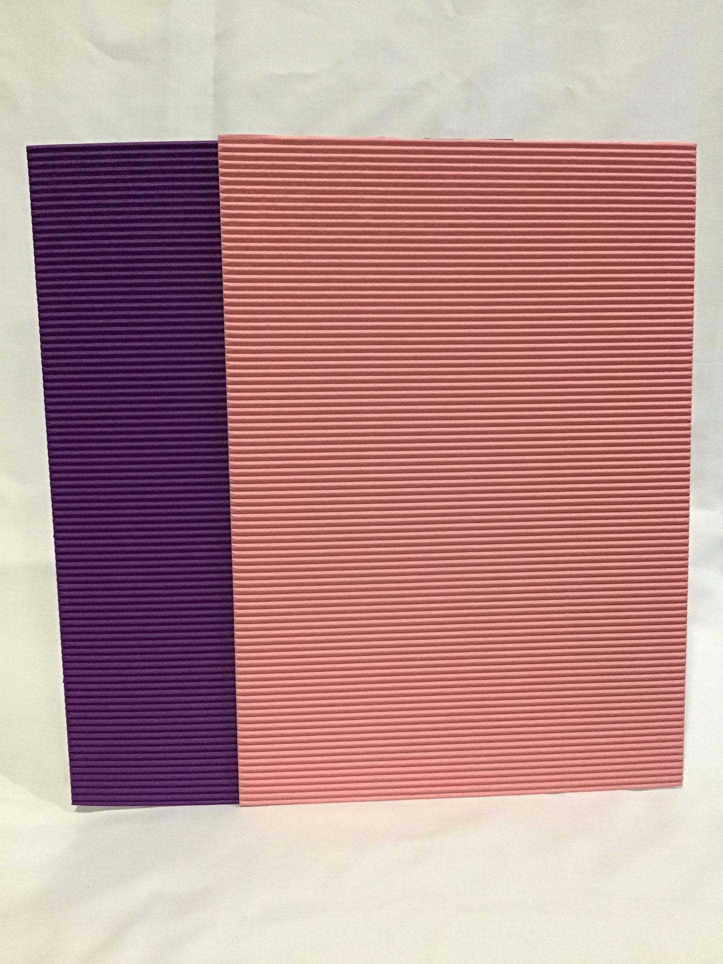 Corrugated A4 Card - Self Adhesive - Pink and Purple - 2pk