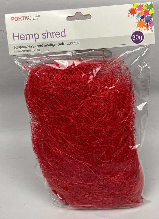 Hemp Shred - 30g - Red