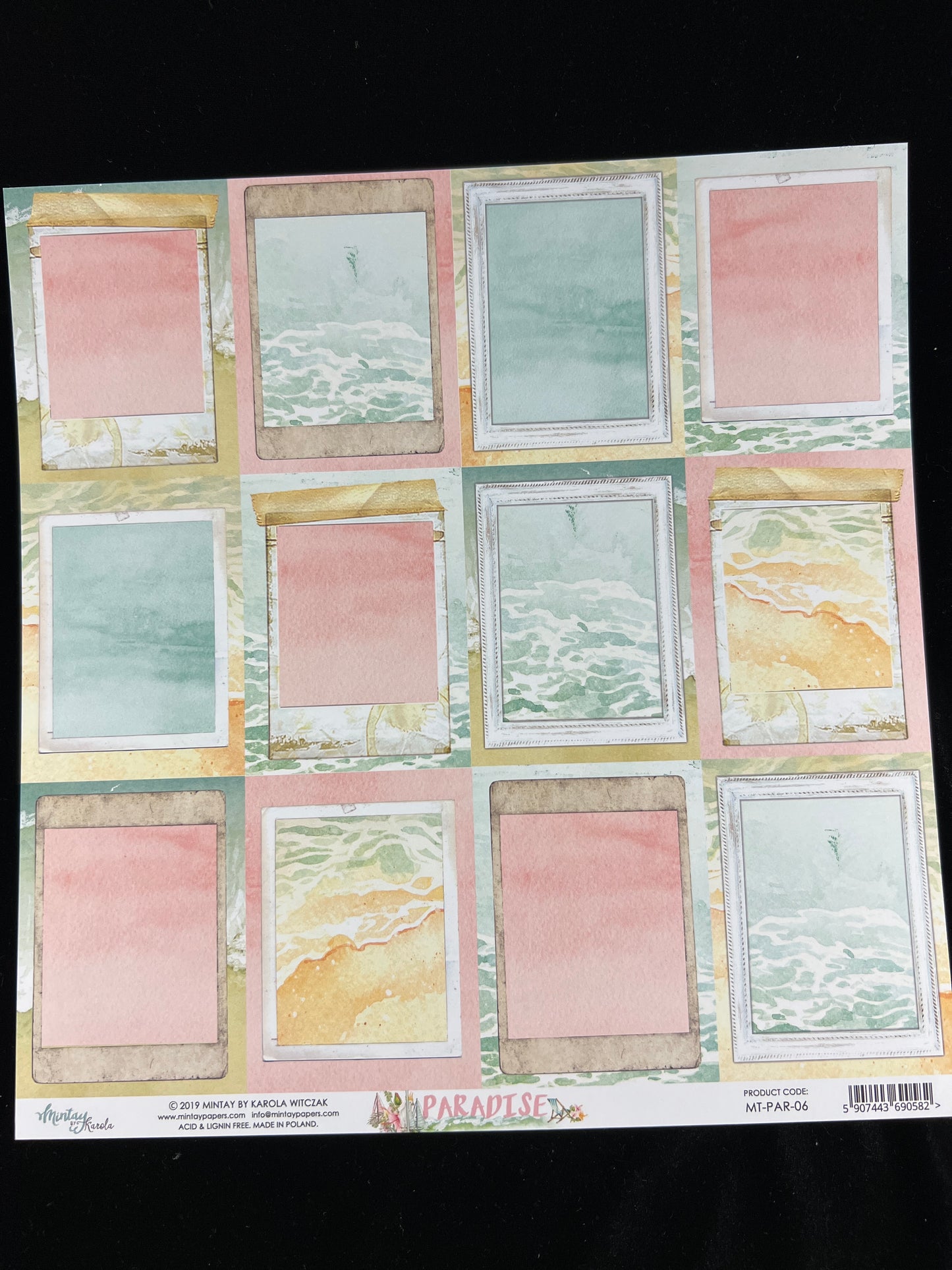 Paradise - 1x Double sided sheet - 30.5 x 30.5cm