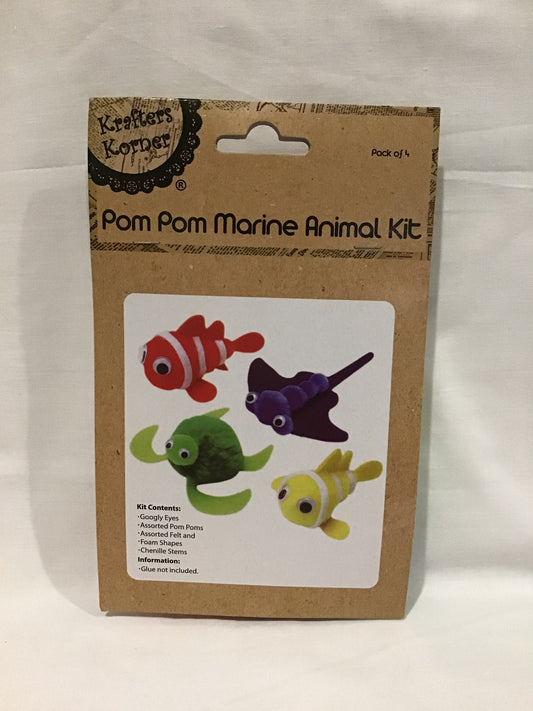 Pom Pom Marine Animal Kit - Makes 4