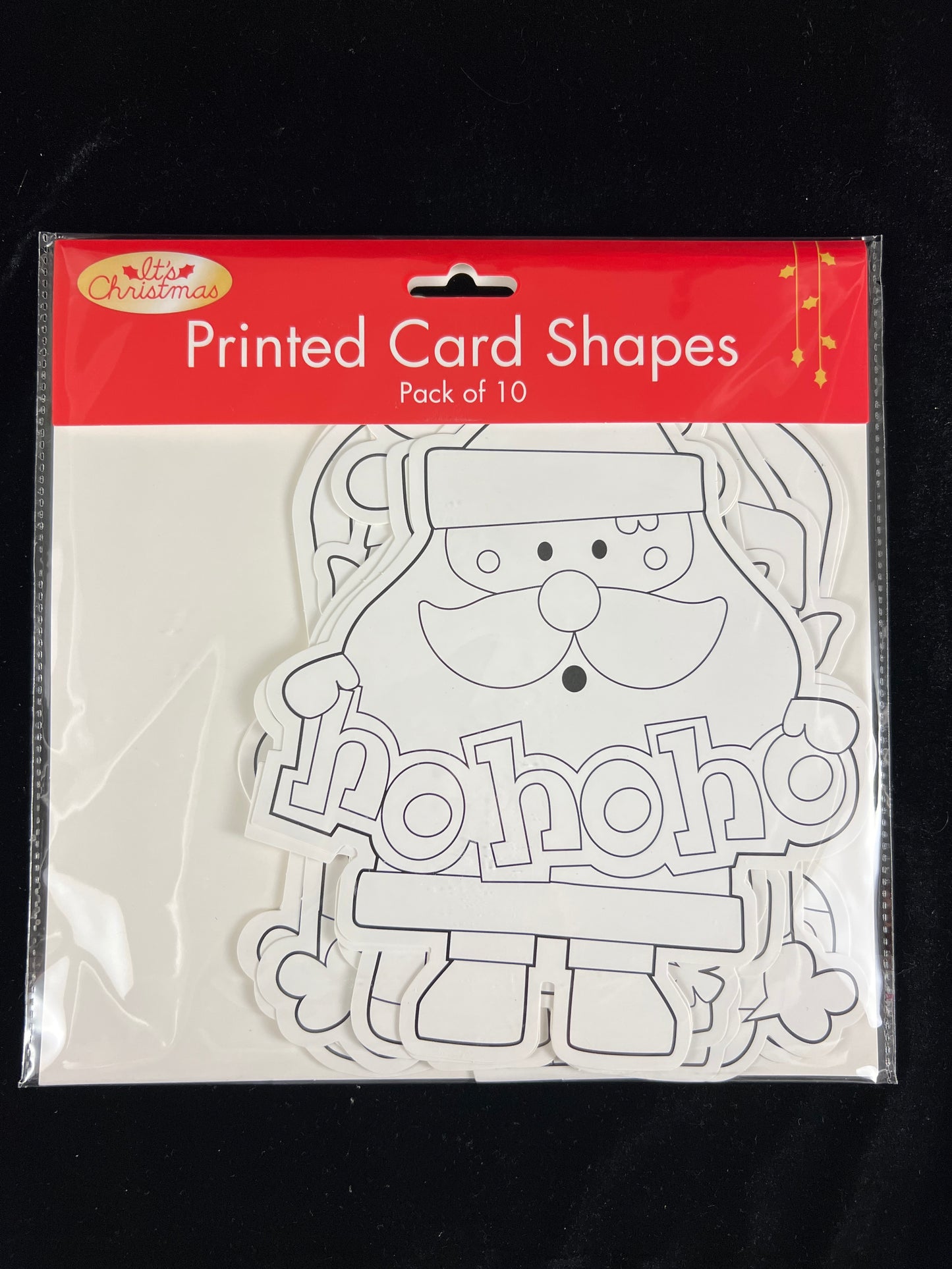 Christmas Printed Card Shapes #2 - 10 pk