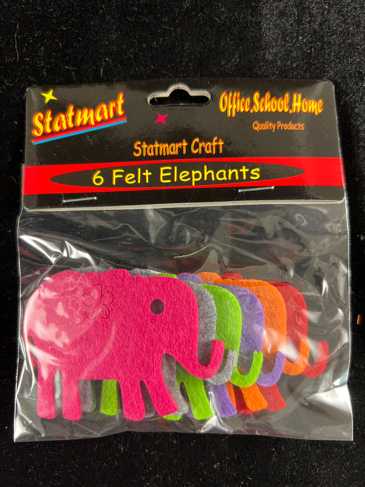 Felt Elephants - 6 pk