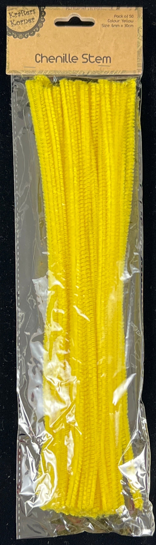 Pipe Cleaners - Yellow - Pack of 50