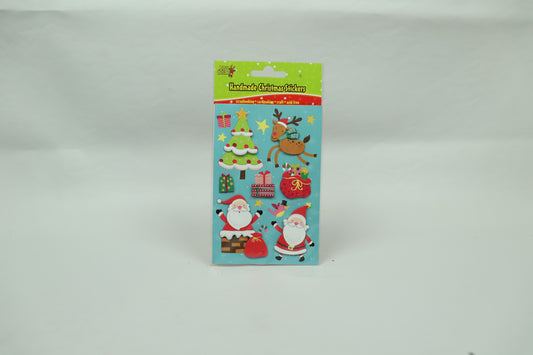 Handmade Christmas Stickers - Santa Theme - 13 pc